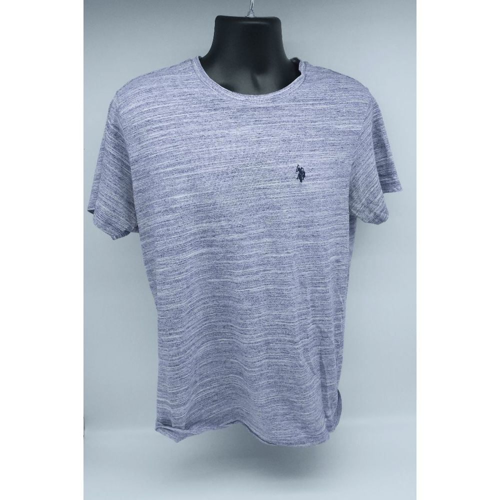 U.S. Polo Gray Blue Short Sleeve Performance Tee